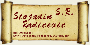 Stojadin Radičević vizit kartica